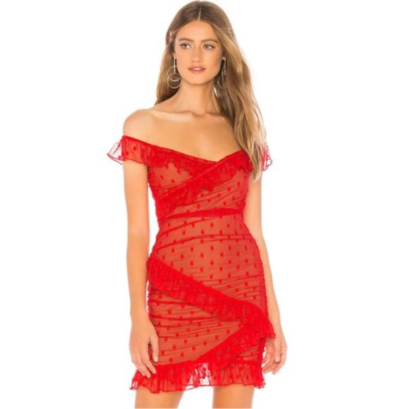 Majorelle Bandit Dress in Red NWOT Size Small - Picture 1 of 3